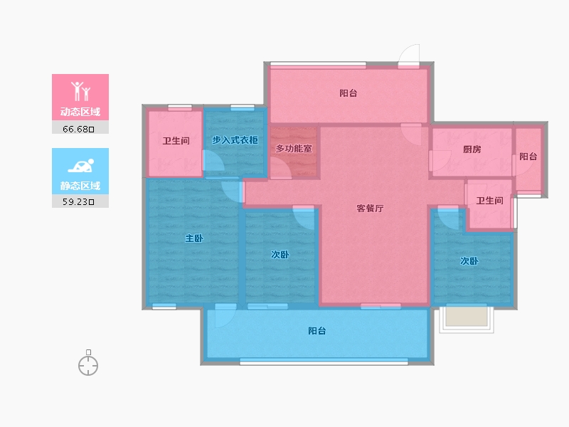 广东省-深圳市-佳兆业茗萃园(一期)-112.42-户型库-动静分区