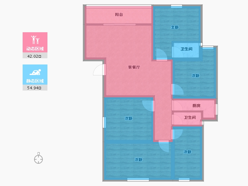 广东省-深圳市-国香清林郡-84.81-户型库-动静分区