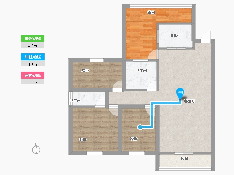 广东省-深圳市-吉祥来花园-62.99-户型库-动静线