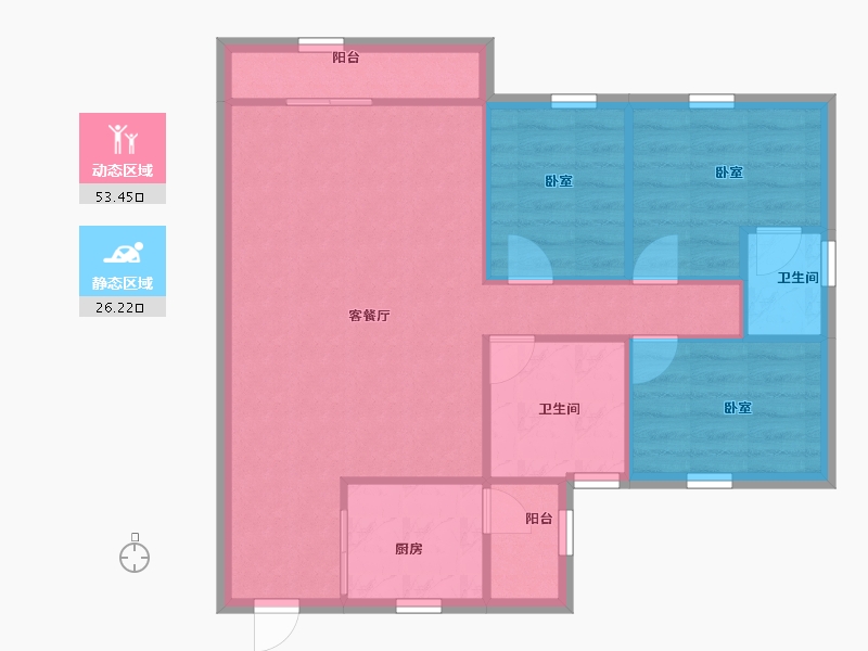 广东省-深圳市-国香清林郡-72.00-户型库-动静分区