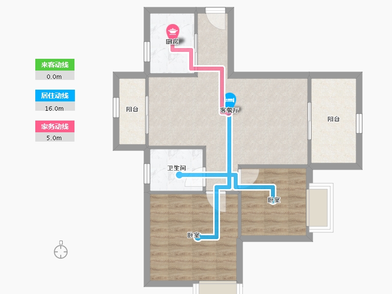 广东省-深圳市-鸿景园-62.20-户型库-动静线