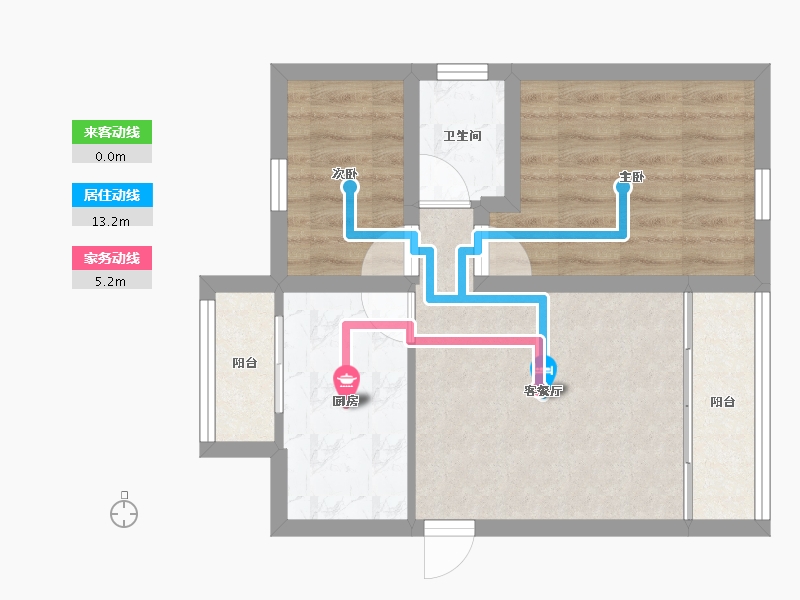 广东省-深圳市-鹏达花园-49.59-户型库-动静线