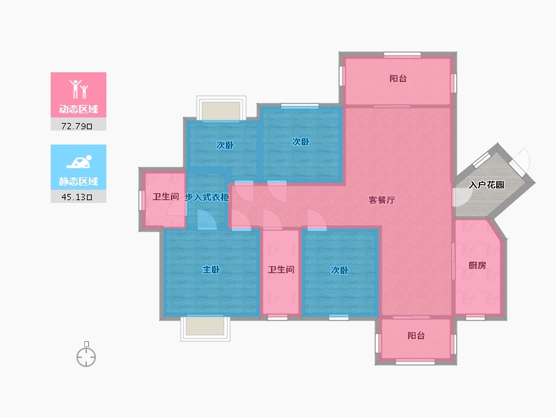 广东省-深圳市-融湖中心城(一期)-109.43-户型库-动静分区