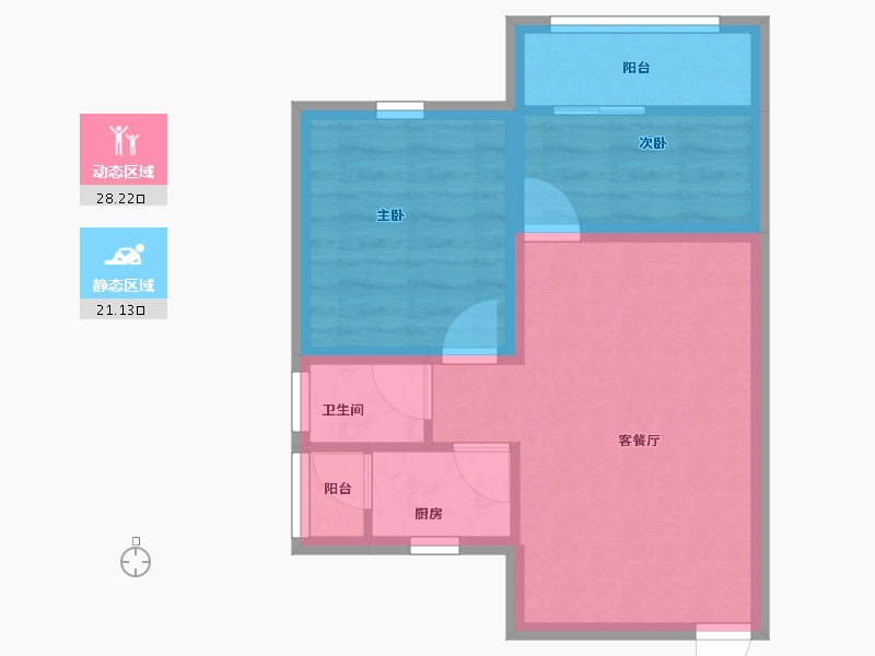 广东省-深圳市-宝田雅苑-43.31-户型库-动静分区