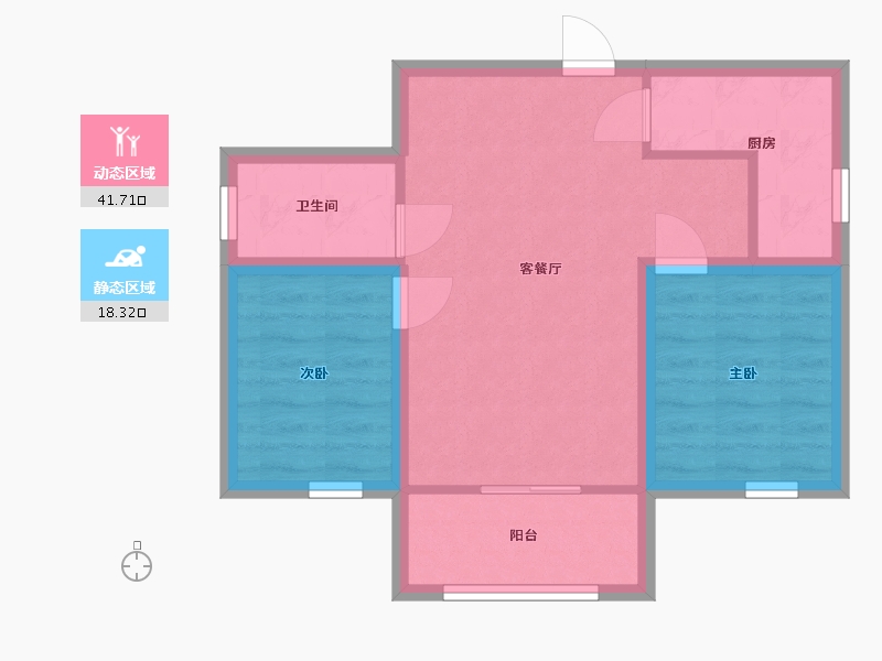 广东省-深圳市-左庭右院(南区)-53.07-户型库-动静分区