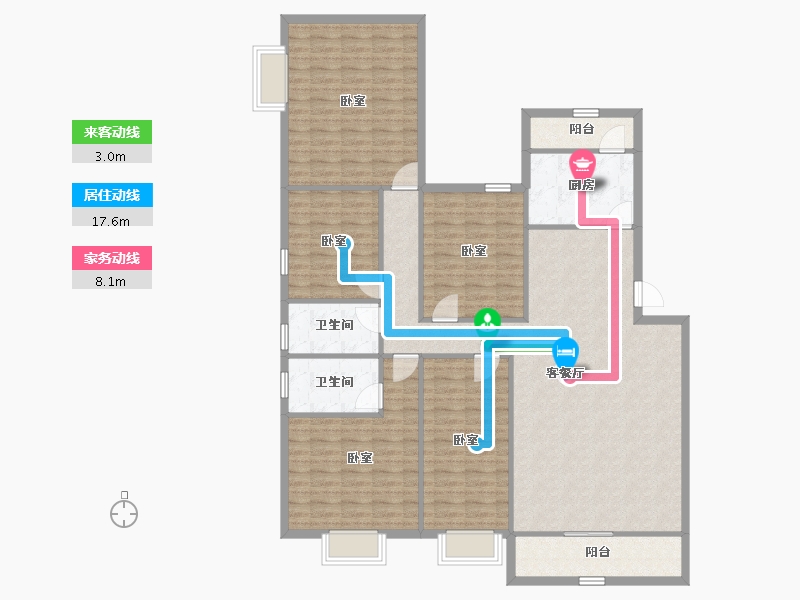 广东省-深圳市-鹏达花园-148.99-户型库-动静线