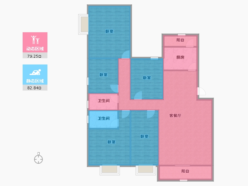 广东省-深圳市-鹏达花园-148.99-户型库-动静分区