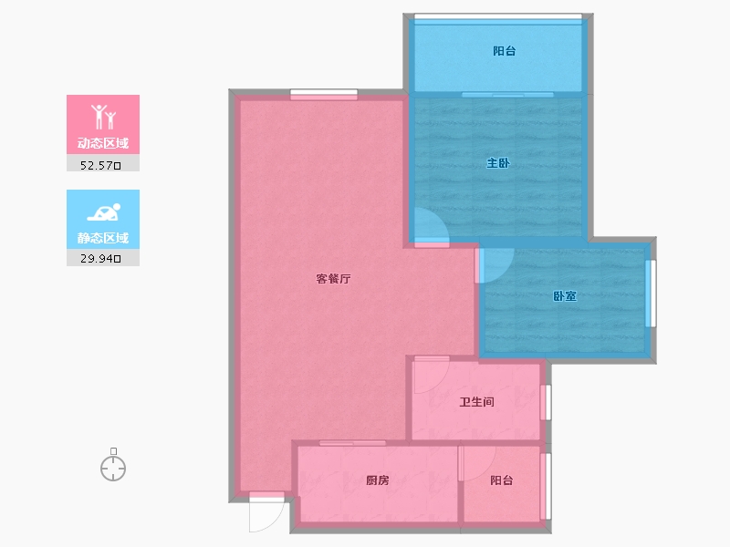 广东省-深圳市-中海怡瑞山居-74.36-户型库-动静分区