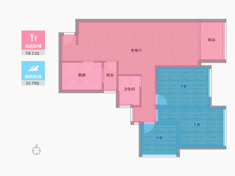 广东省-深圳市-全盛紫悦龙庭-79.20-户型库-动静分区