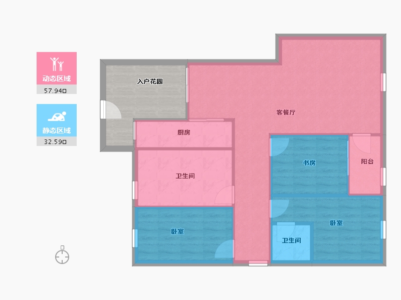 广东省-深圳市-横岗花半里-92.22-户型库-动静分区