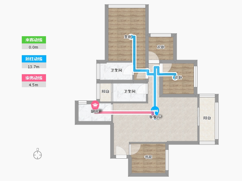 广东省-深圳市-星河银湖谷-63.74-户型库-动静线