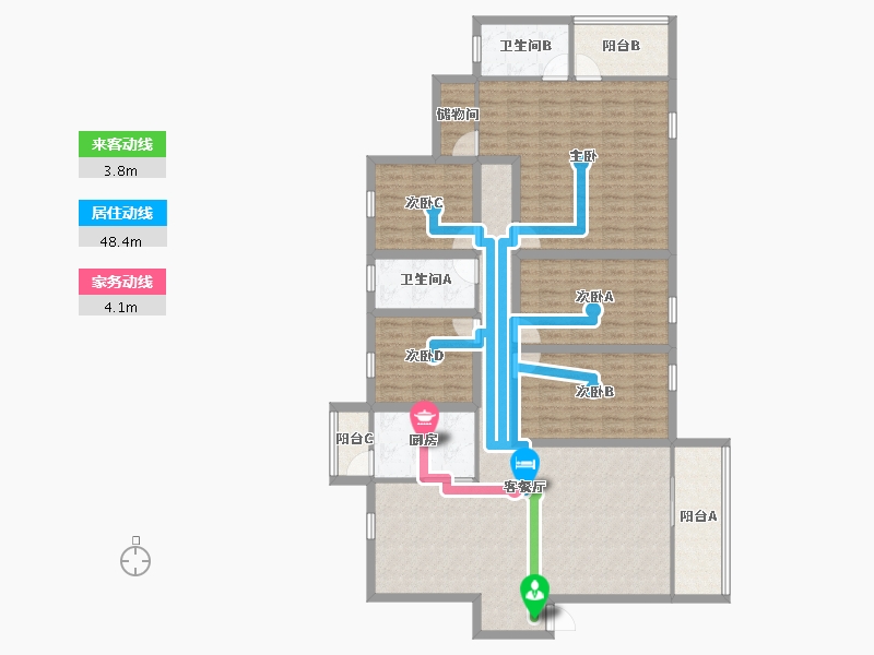 广东省-深圳市-御府名筑-148.93-户型库-动静线