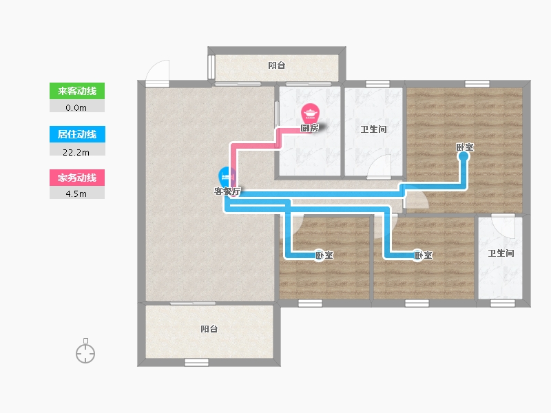 广东省-深圳市-欧景城-95.80-户型库-动静线