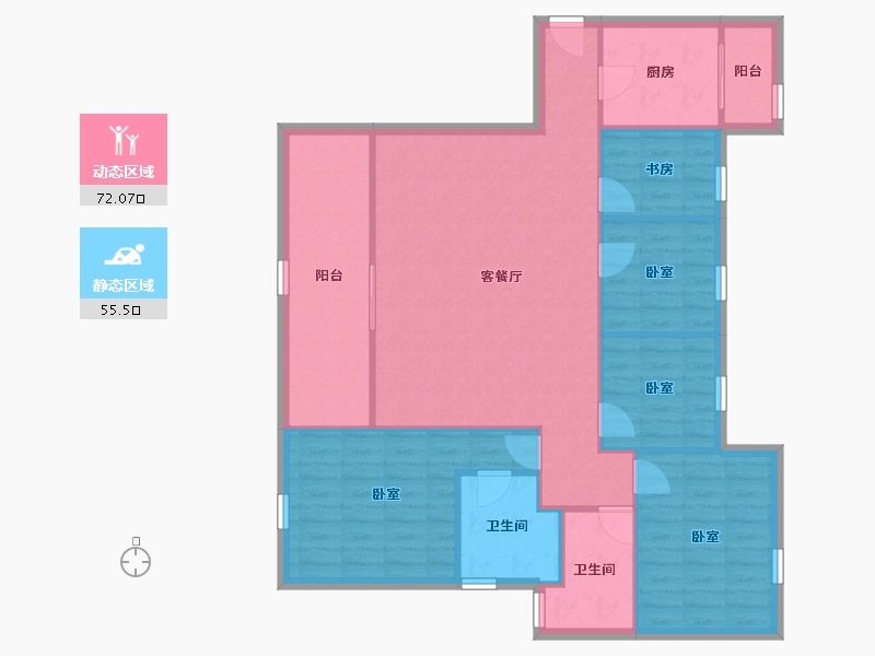 广东省-深圳市-仁恒峦山美地-116.73-户型库-动静分区