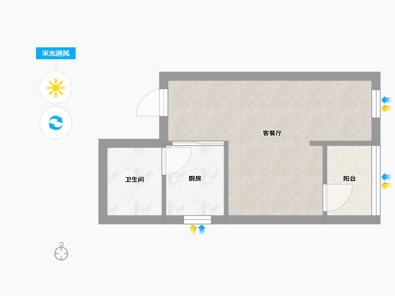 广东省-深圳市-万科红(三期)-25.81-户型库-采光通风