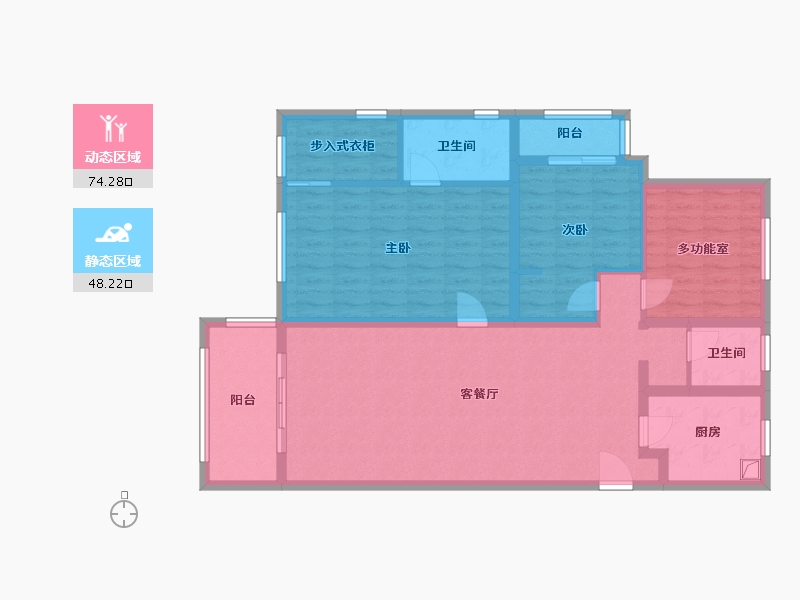 安徽省-合肥市-万科金域华府-109.60-户型库-动静分区