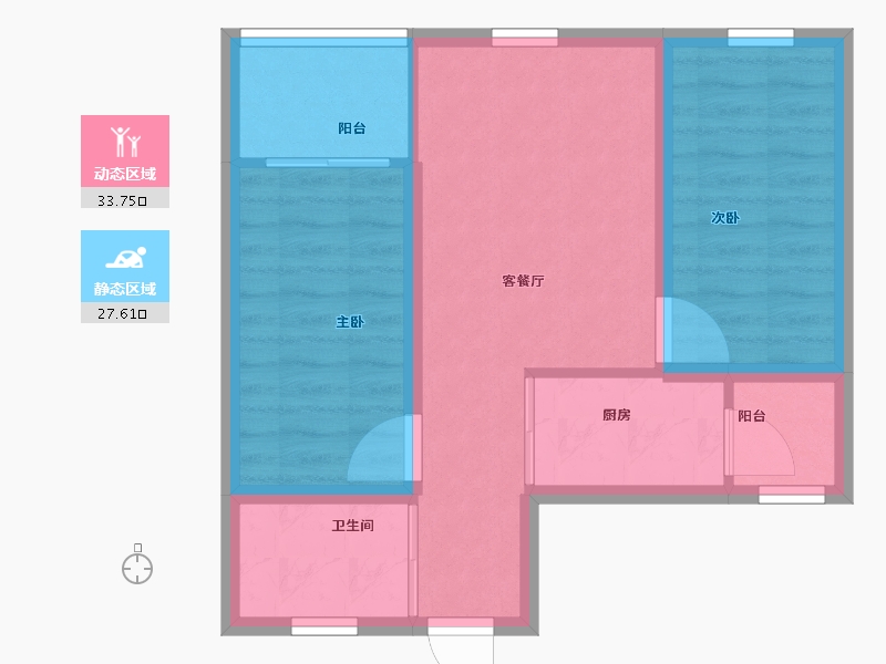 广东省-深圳市-百合星城一期-54.23-户型库-动静分区