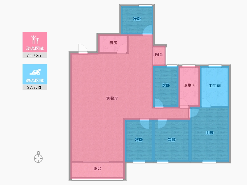 广东省-深圳市-吉祥来花园-124.52-户型库-动静分区