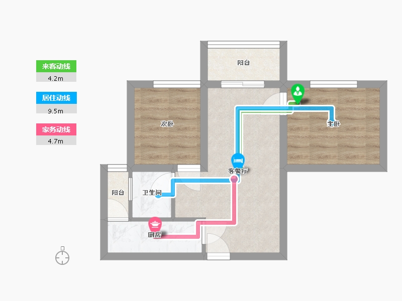 广东省-深圳市-创兴时代-41.95-户型库-动静线