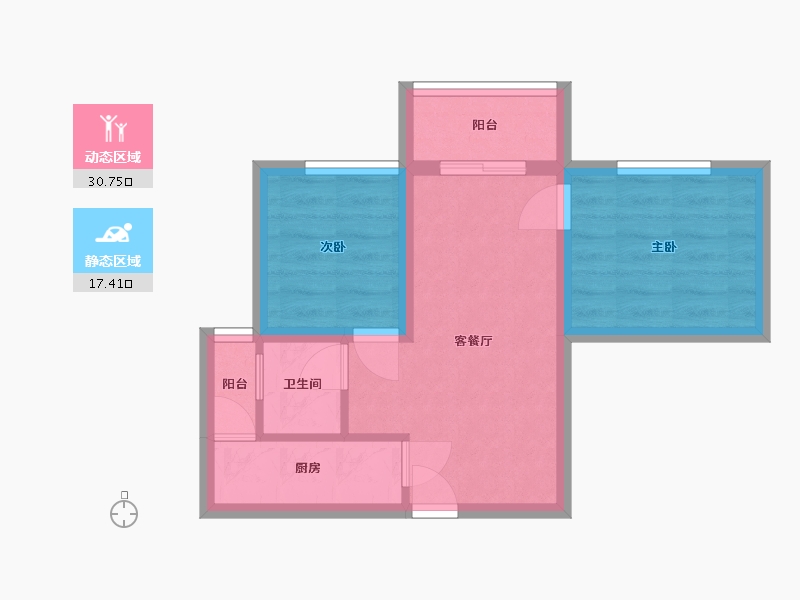 广东省-深圳市-创兴时代-41.95-户型库-动静分区