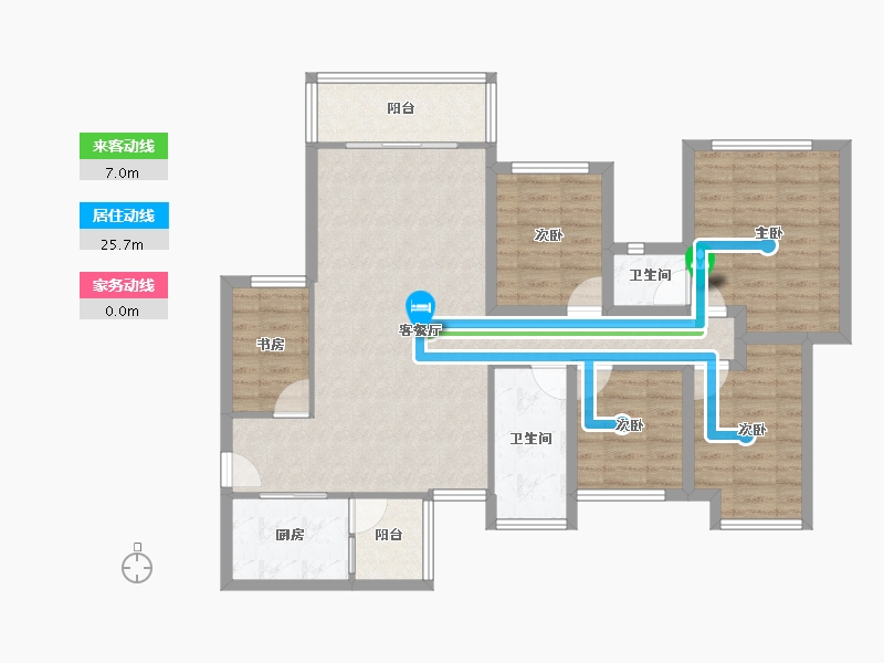 广东省-深圳市-星河盛世-98.41-户型库-动静线