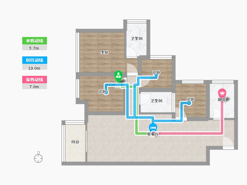 广东省-深圳市-全盛紫悦龙庭-72.77-户型库-动静线