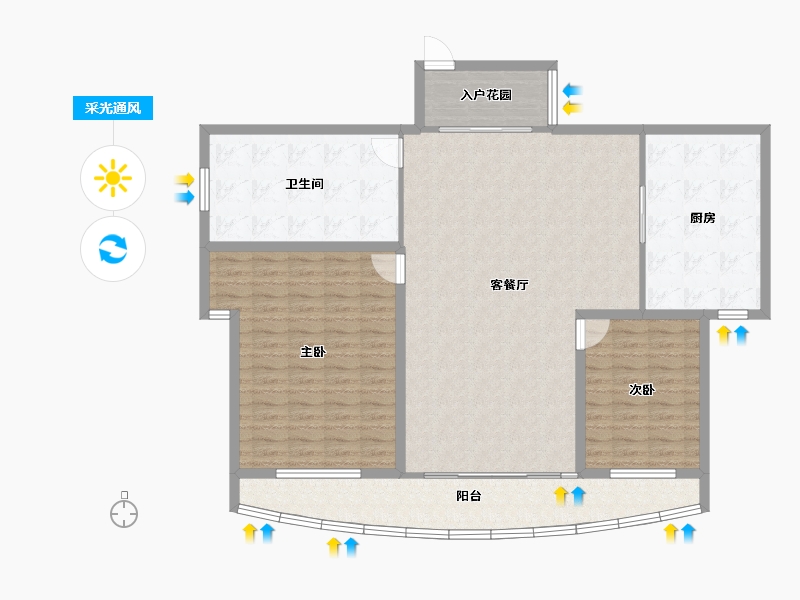 广东省-深圳市-圣莫丽斯-135.23-户型库-采光通风