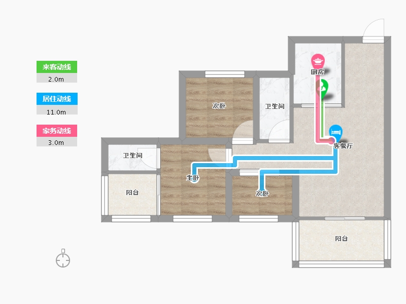 广东省-深圳市-和谐家园-52.23-户型库-动静线