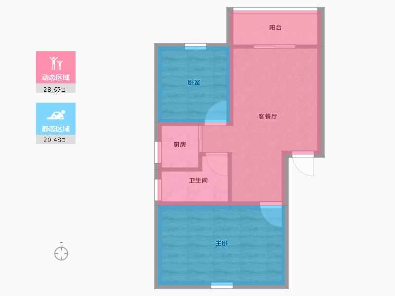 广东省-深圳市-民乐花园-43.04-户型库-动静分区