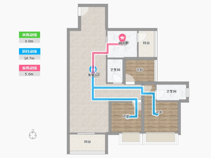 广东省-深圳市-全盛紫悦龙庭-77.42-户型库-动静线