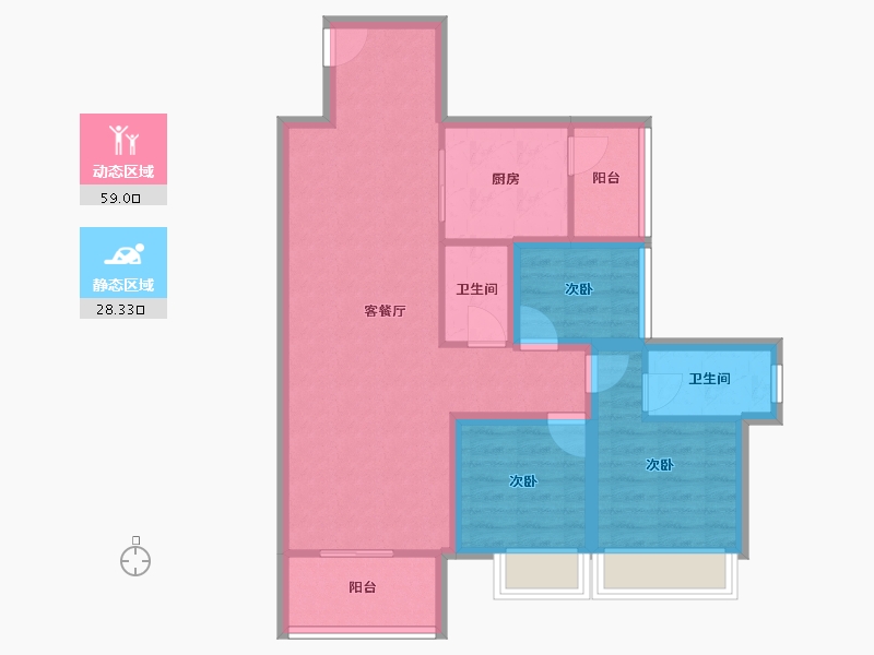 广东省-深圳市-全盛紫悦龙庭-77.42-户型库-动静分区