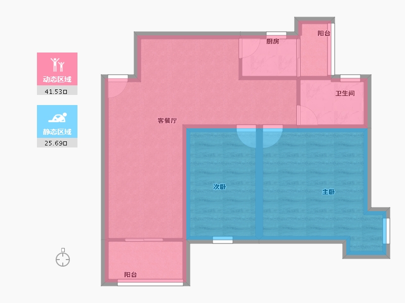 广东省-深圳市-锦绣江南一二三期-59.20-户型库-动静分区