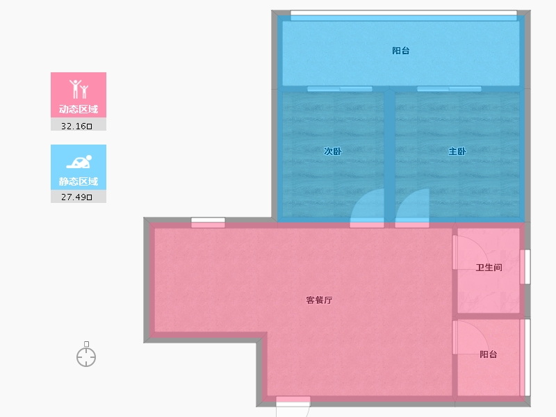 广东省-深圳市-百合星城一期-53.29-户型库-动静分区