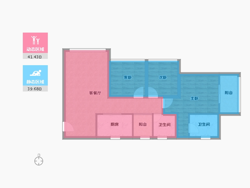 广东省-深圳市-联美新天地华府-71.50-户型库-动静分区