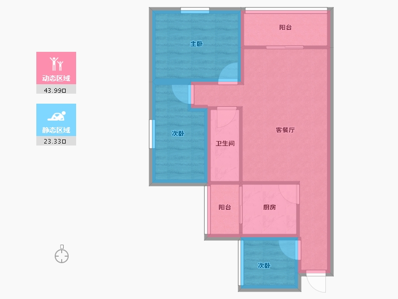 广东省-深圳市-金汐府小区-59.07-户型库-动静分区