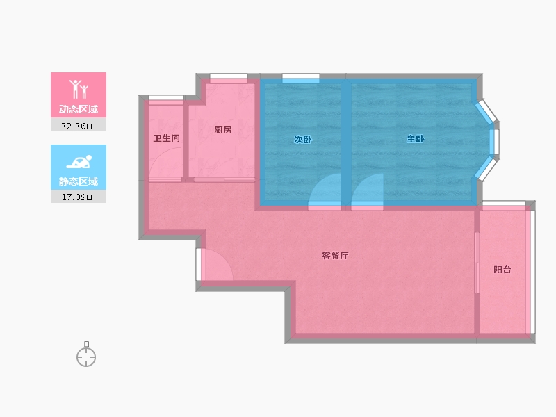 广东省-深圳市-东方半岛花园-43.19-户型库-动静分区