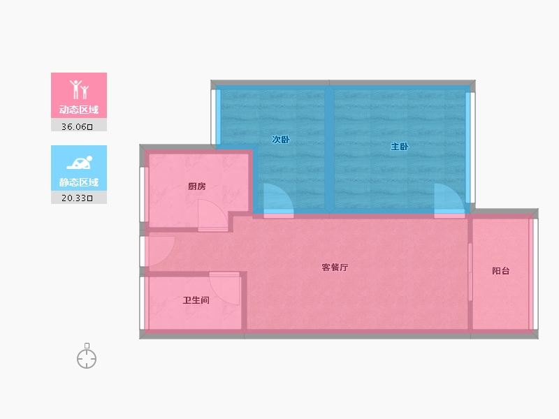 广东省-深圳市-万科麓城一期-49.61-户型库-动静分区