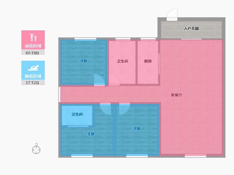 广东省-深圳市-横岗花半里-93.98-户型库-动静分区