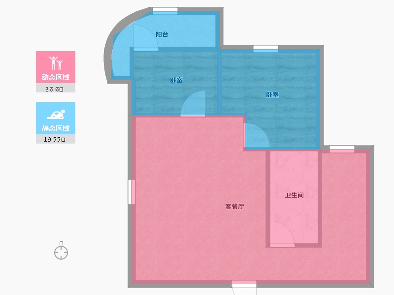 广东省-深圳市-颐安都会中央二期-50.67-户型库-动静分区