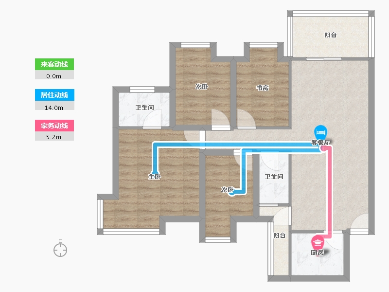 广东省-深圳市-馨园二期-79.96-户型库-动静线