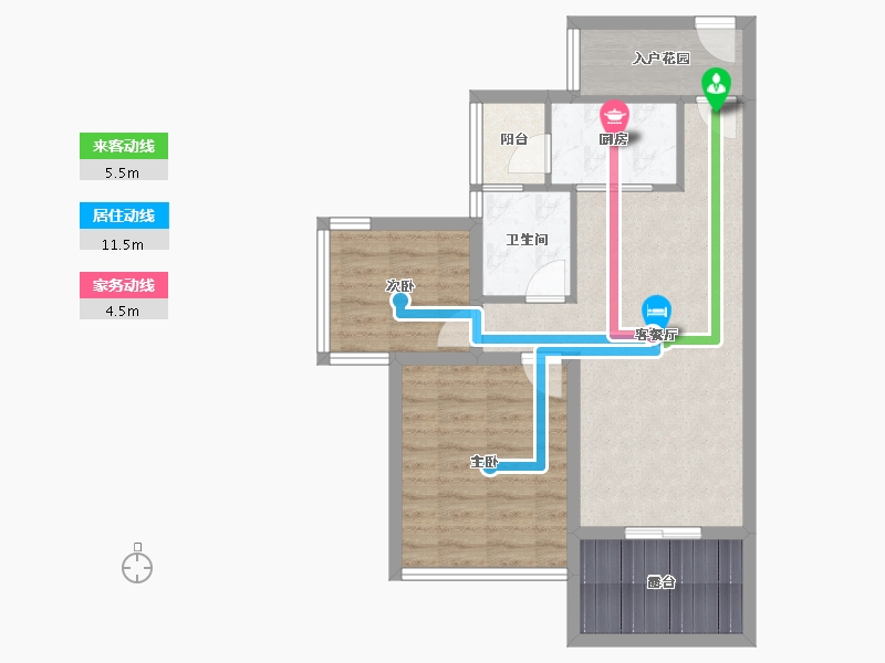 广东省-深圳市-卓能雅苑-66.20-户型库-动静线