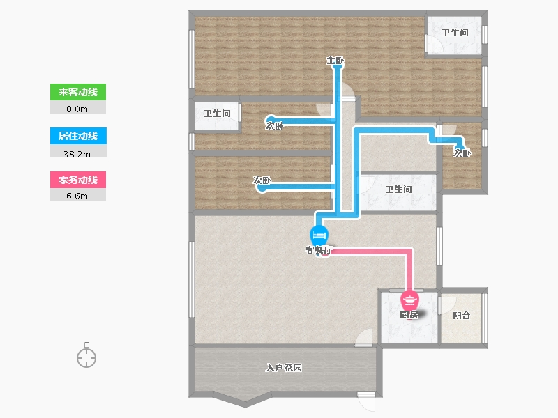 黑龙江省-鹤岗市-澳城花园(南区)-182.41-户型库-动静线