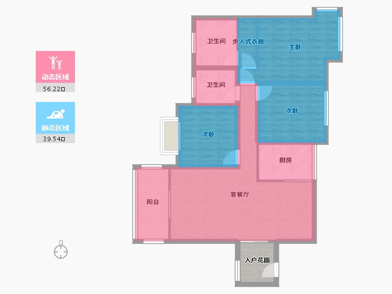 广东省-深圳市-融湖中心城(一期)-88.73-户型库-动静分区