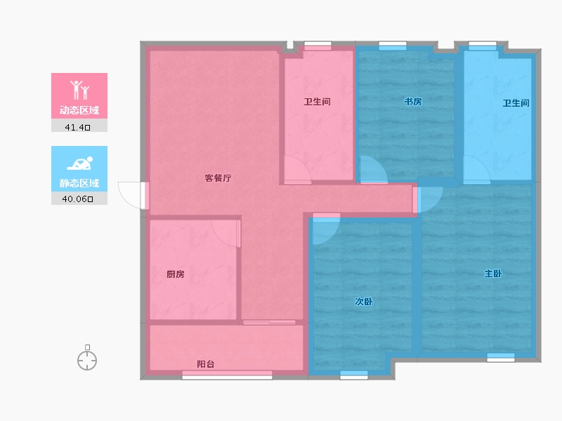 广东省-深圳市-城投七里香榭-72.00-户型库-动静分区