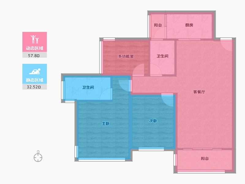 广东省-深圳市-上丰花园-80.83-户型库-动静分区