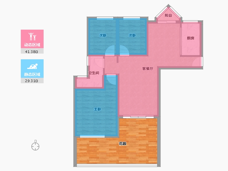 广东省-深圳市-馨园二期-81.87-户型库-动静分区