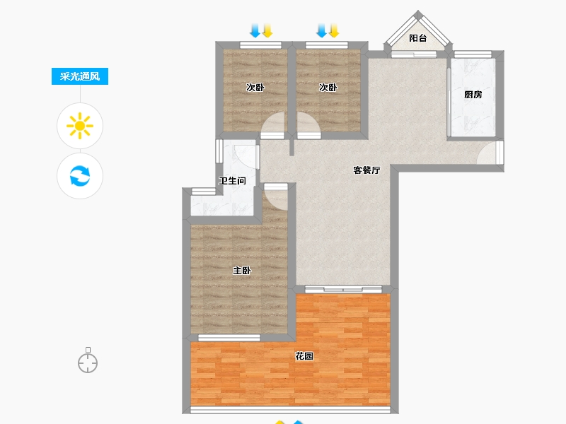 广东省-深圳市-馨园二期-81.87-户型库-采光通风