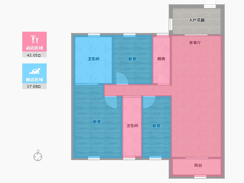 广东省-深圳市-德沁苑-78.74-户型库-动静分区