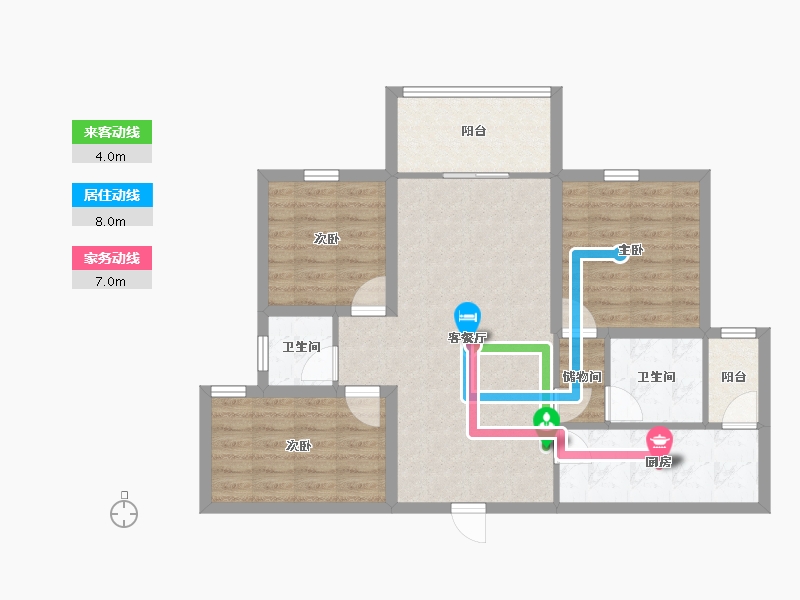 广东省-深圳市-中海怡瑞山居-82.58-户型库-动静线