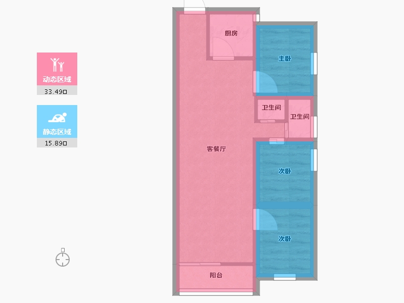 广东省-深圳市-万科公园里-42.64-户型库-动静分区